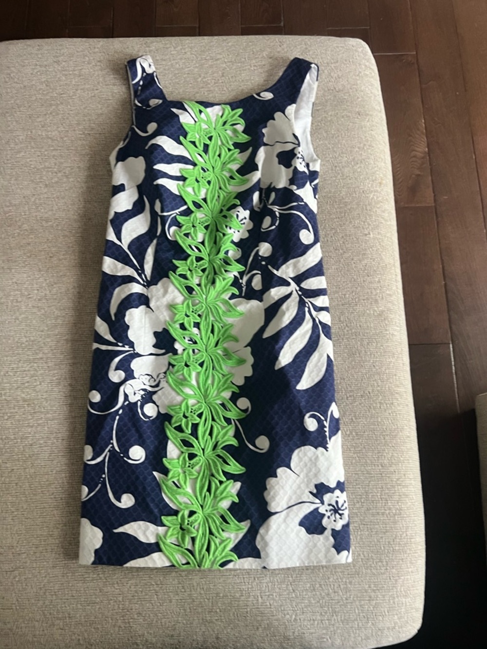 Lilly Pulitzer Delia Shift Dress in Bright Navy Johnny B Size 2